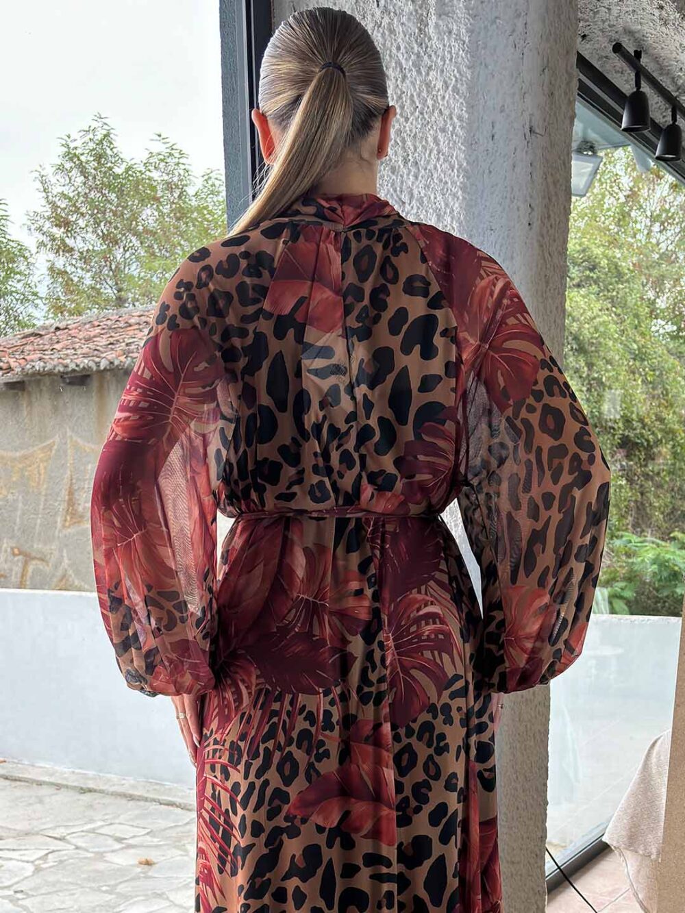 animal print maxi for 4