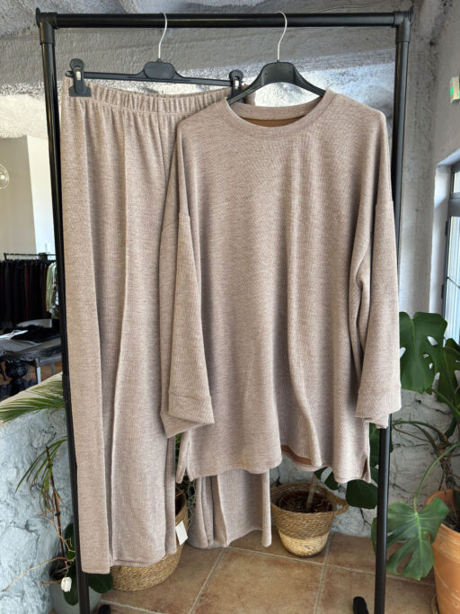 Σετ Plus Size Oversized Ψιλό Πλεκτό