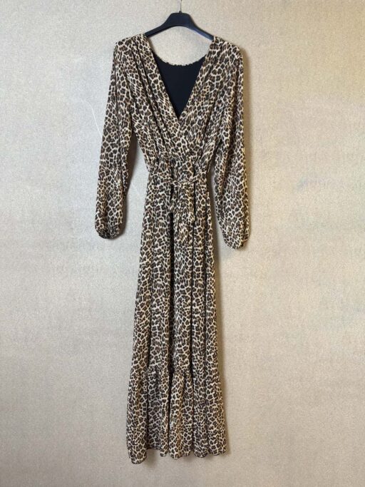 Φόρεμα Maxi Animal Print Σε Μικρό Μοτίβο