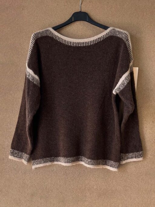 Μπλούζα Fluffy Σοκολά Indian Knit
