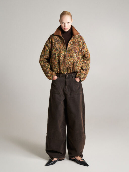Bomber Jacket Verde Militare "LUMINA"