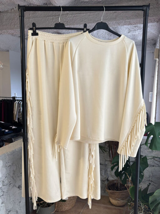 Σετ Φόρμες Με Κρόσια Western Style Εκρού