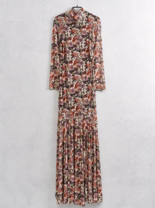 Φόρεμα Maxi Φλοράλ Beige