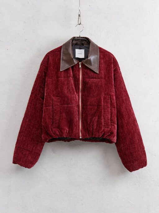 Bomber Jacket Bordeaux "LUMINA"