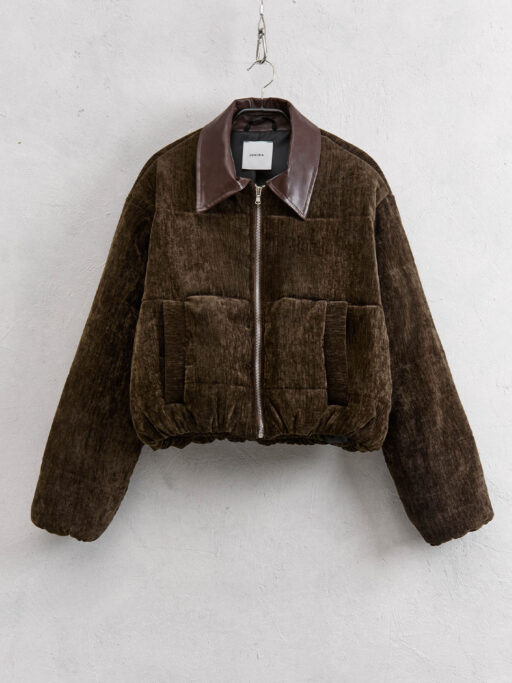 Bomber Jacket Marrone "LUMINA"