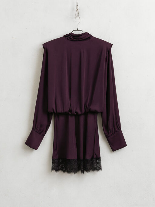 Φόρεμα Mini Με Δαντέλα Στο Τελείωμα "LUMINA"