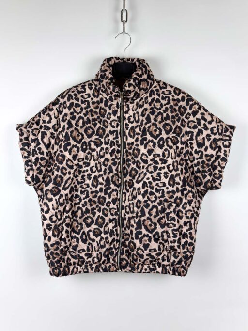 Puffer Μπουφάν Animal Print Oversized Αμάνικο