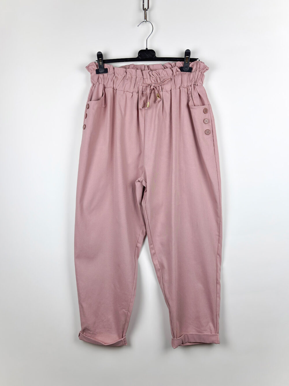 a dusty pink plus pant elastiko