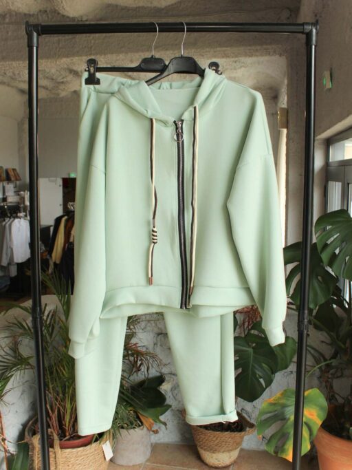 Baby Φούτερ Αχνούδιαστο Σετ Με Ζακέτα