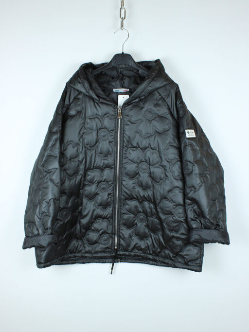 Μπουφάν Puffer Oversized Με Κουκούλα