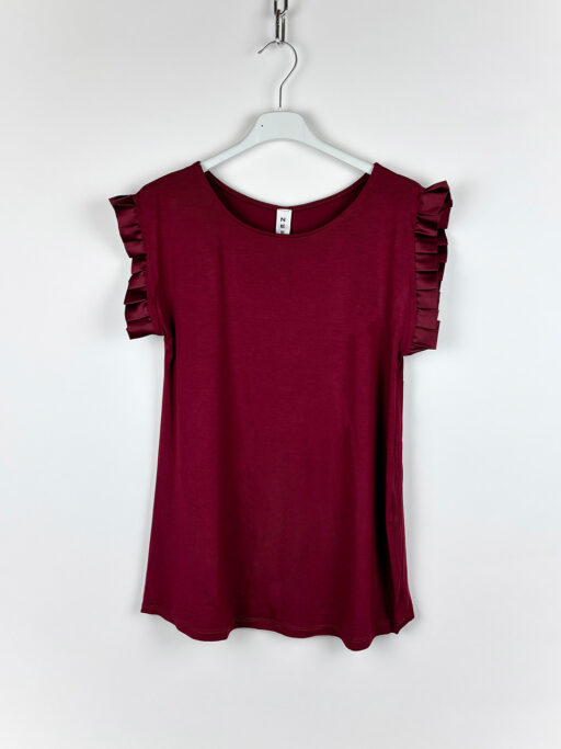 Μπλούζα Αμάνικη Viscose Με Σατέν Φραμπαλά Soft Chic