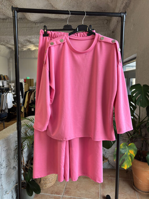 Σετ Baby Φούτερ Plus Size Με Παντελόνα Και Μπλούζα