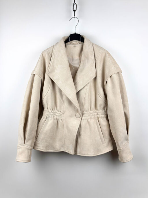 Σουέτ Μπεζ Μπουφάν Με Λάστιχο Στη Μέση
