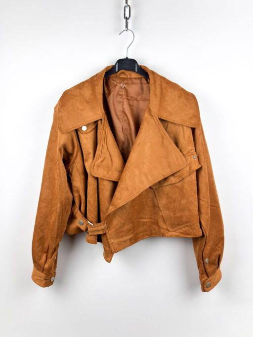 Σουέτ Jacket Με Κούμπωμα Στο Πλαι