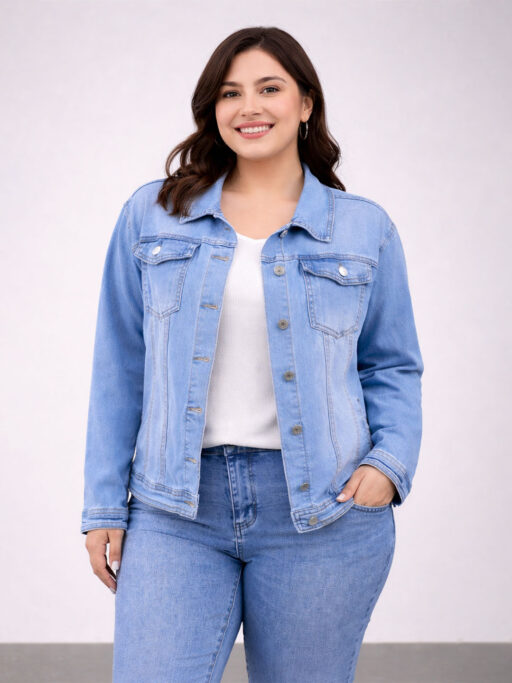 Μπουφάν Τζιν Plus Size EXTRA Ελαστικό