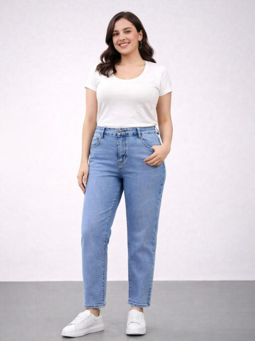 Παντελόνι Τζιν Mom Fit Plus Size