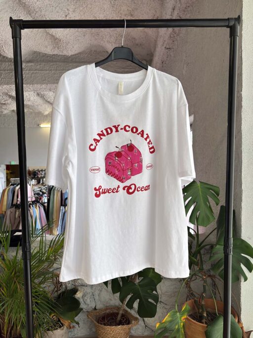 Candy Mood Oversized T-Shirt – Sweet Vibe