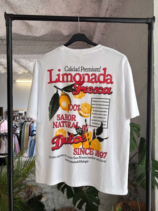 Limonada Oversized T-Shirt – Red Print