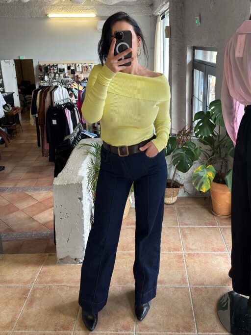 Παντελόνι Τζιν Μπλε Σκούρο Με Ζώνη