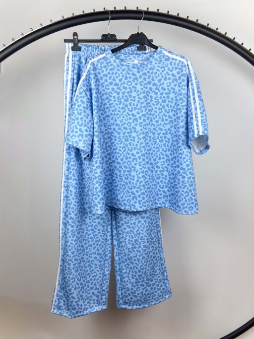 Sporty Wild Plus Size Σετ Animal Print