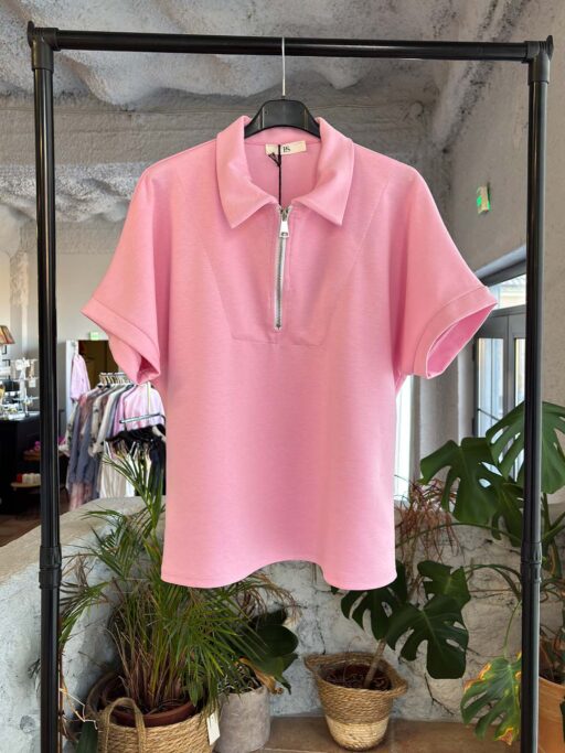 Zip Polo T-Shirt