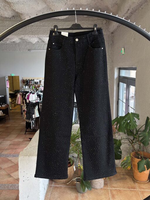 Plus Size Sparkle Strass Τζιν