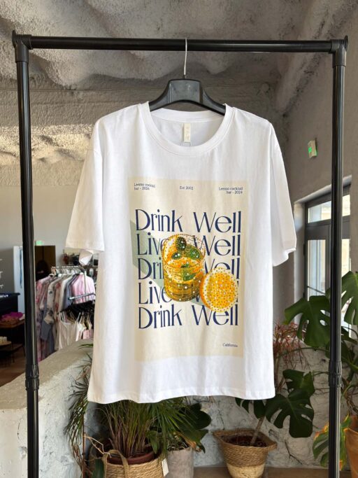 Drink Well Oversized T-Shirt με Strass