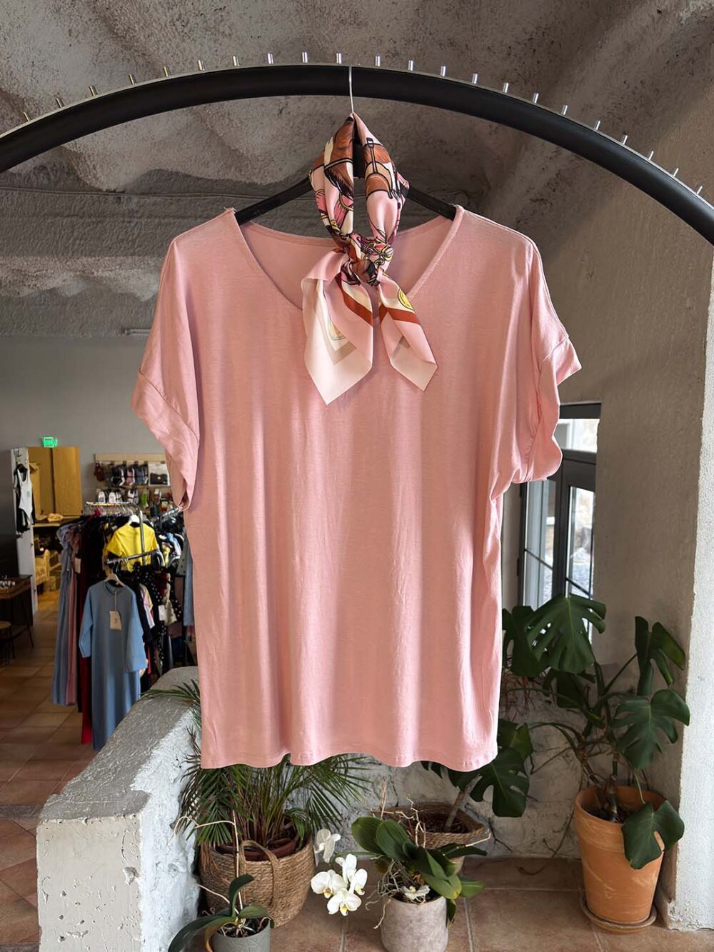 a dusty pink mplouza me foulari