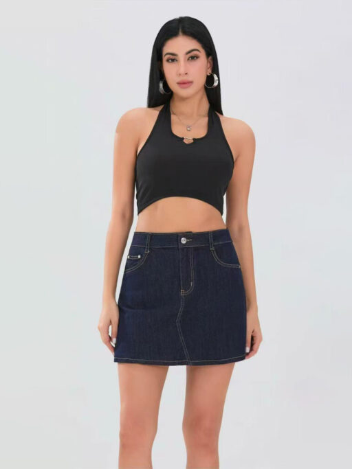 Plus Size Τζιν Σορτσόφουστα Midnight Blue