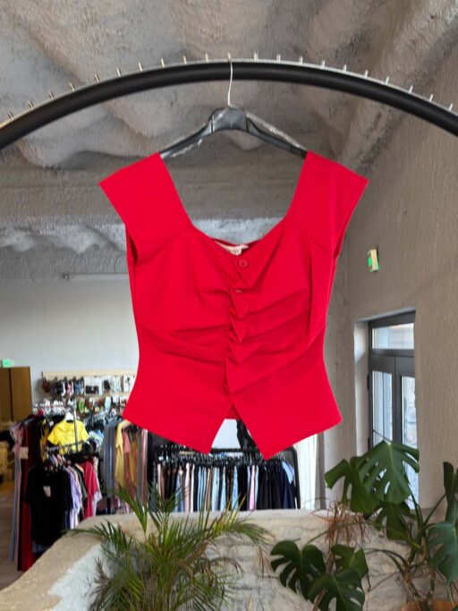 Chic Sculpt Top Με Κουμπιά