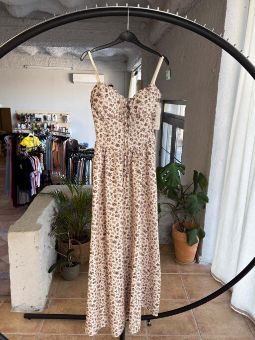 Floral Corset Flow Φόρεμα