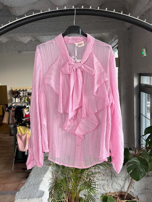 Πουκάμισο Με Φιόγκο & Διάτρητο Σχέδιο