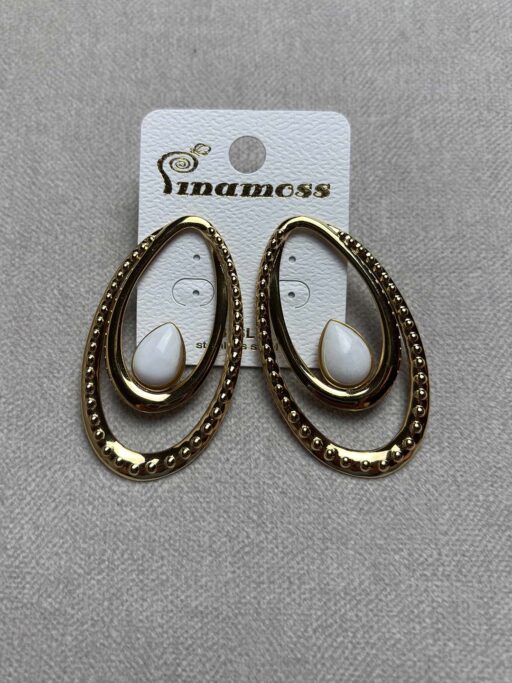 Stainless Steel Abstract Drop Earrings