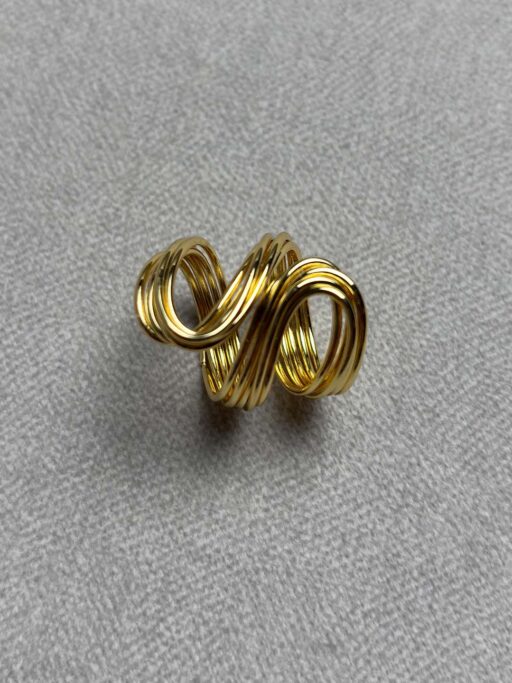 Εύκαμπτο Stainless Steel Wave Δαχτυλίδι
