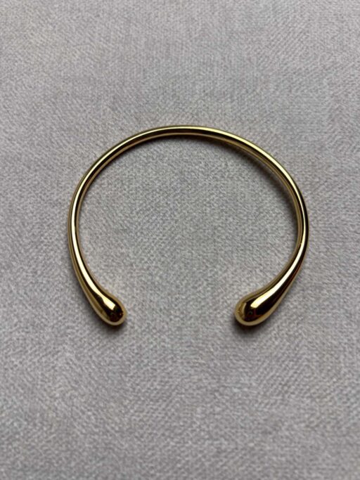 Minimal Open Cuff Βραχιόλι Rounded Edge Stainless Steel