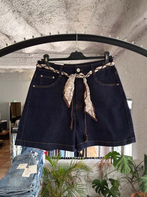 Plus Size Jean Shorts Midnight Blue