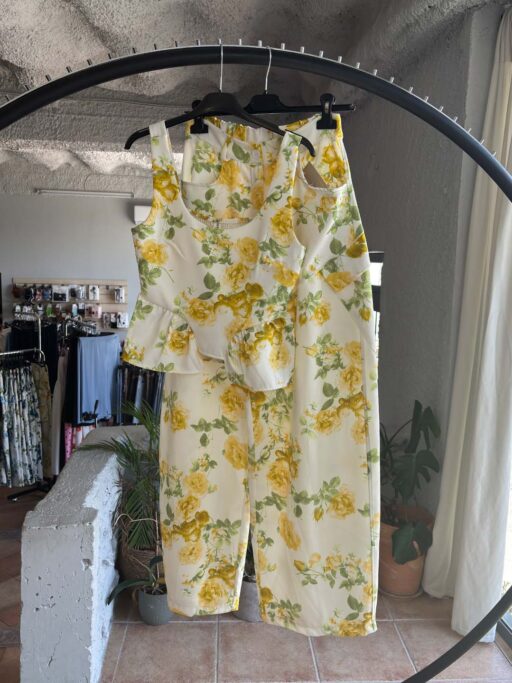 Floral Μπλούζα & Παντελόνα Σετ