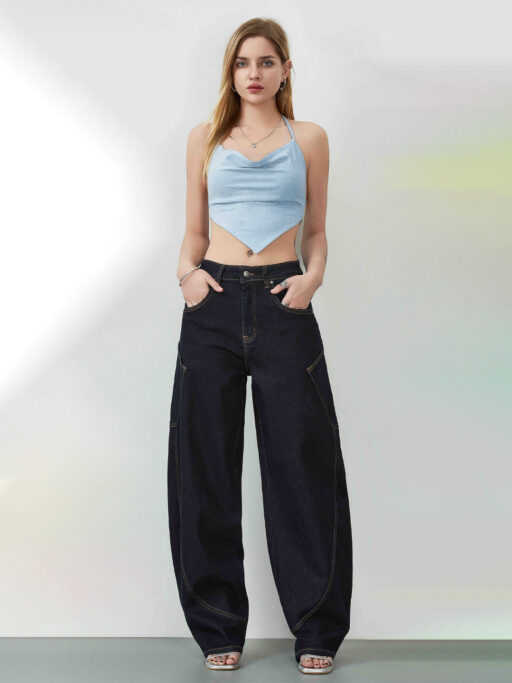 Baggy Balloon Jean Midnight Blue