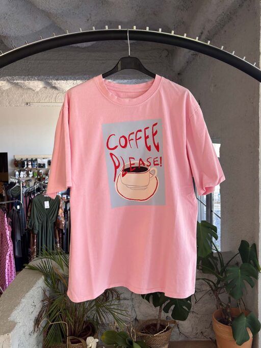 Oversized T-Shirt Coffee Please