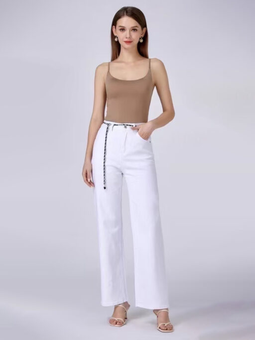 White Wide Leg Jean