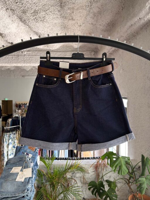 Plus Size Jean Σορτσάκι Midnight Blue