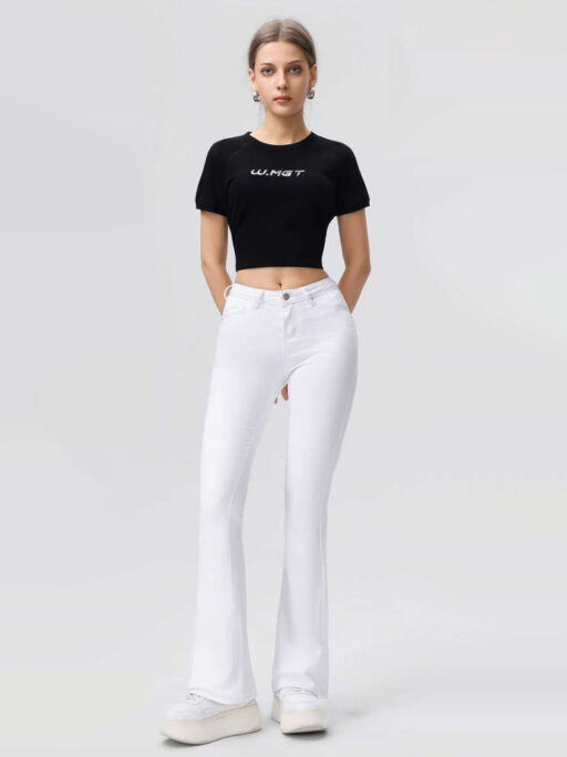White Flare Jean