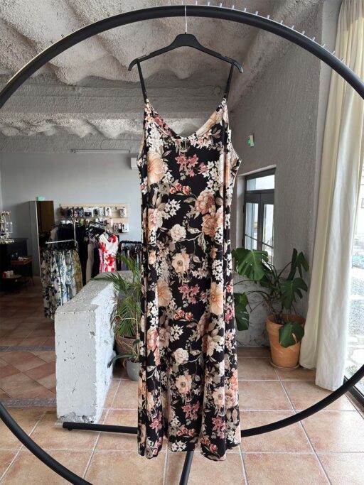 Floral Maxi Φόρεμα με Ραντάκια