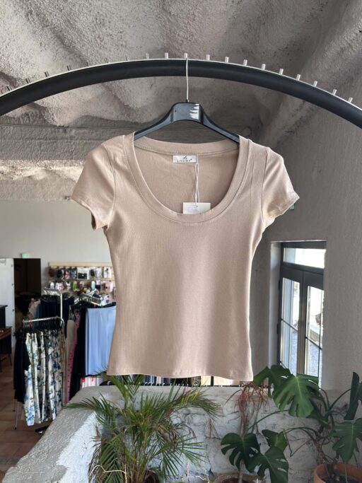 Basic Scoop Neck Μπλούζα