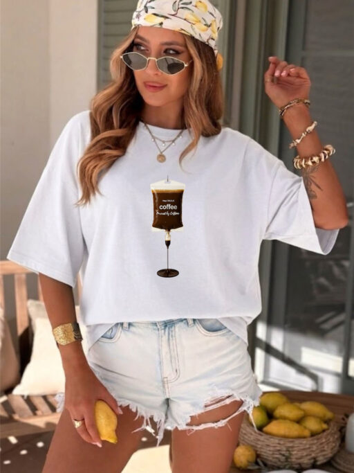 Oversized T-shirt “Coffee Addict”