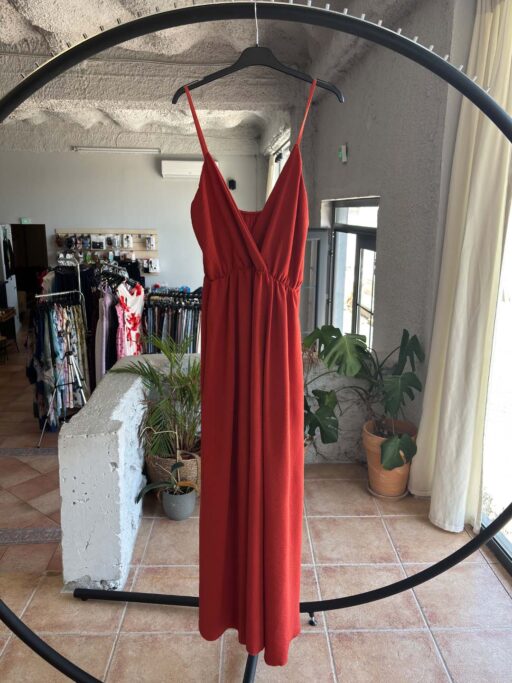 Plus Size Maxi Φόρεμα Κρουαζέ Με Ραντάκια