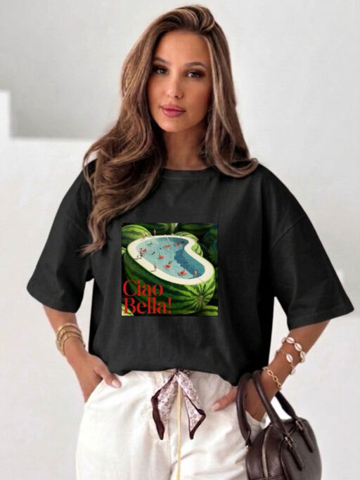 Oversized T-shirt “Ciao Bella Pool”