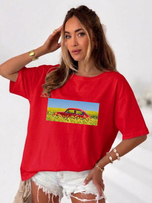 Oversized T-shirt “Vintage Car”