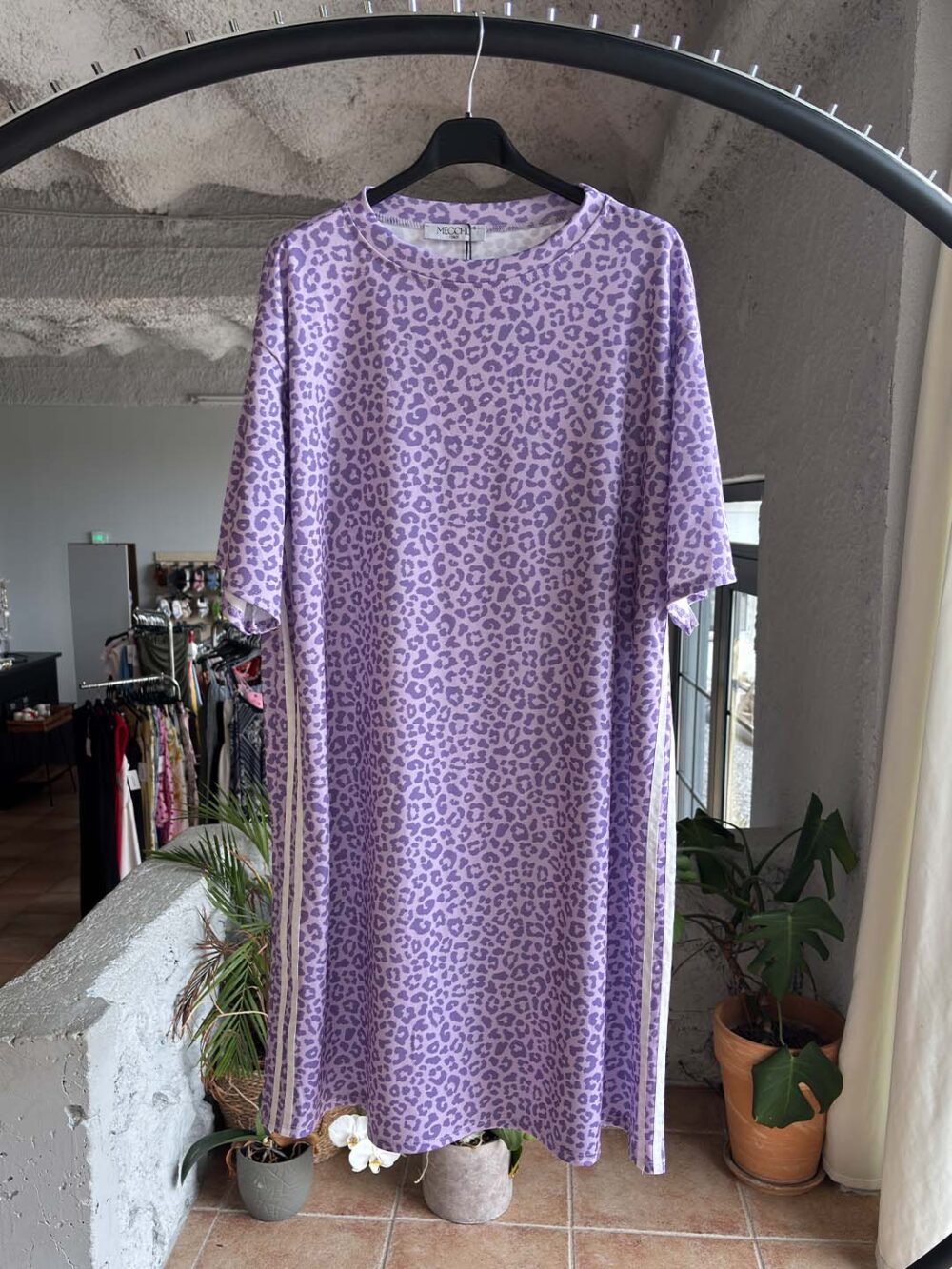 p lila animal print midi forema