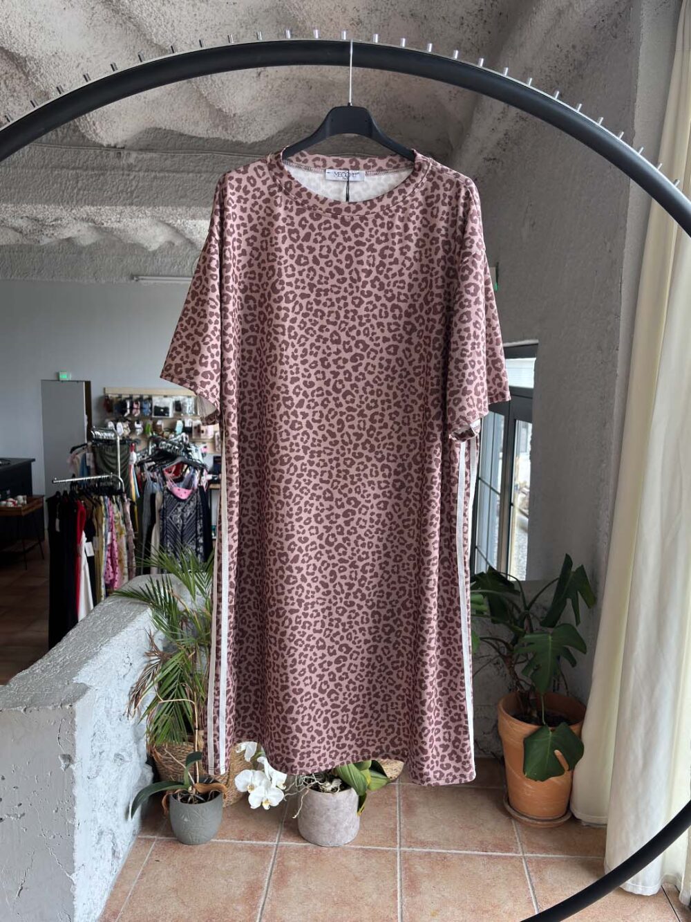 p pourou animal print midi forema